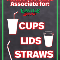 Cups, Lids, Straws 